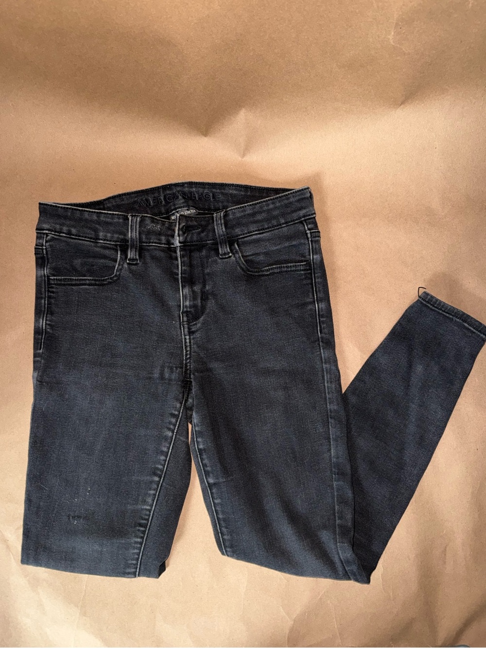 American Eagle Outfitters Black Skinny Jeans “next level stretch” size 4